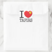 Sticker Carré Tapirs Love (Sac)