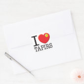 Sticker Carré Tapirs Love (Enveloppe)