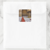 Sticker Carré Tapis de prières menant à la mosquée islamique, Le (Sac)