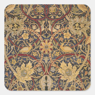 Sticker Carré Tapisserie fausse de William Morris Bullerswood