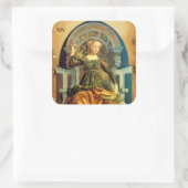 Sticker Carré TAROTS DE RENAISSANCE ANTIQUE 14 TEMPERANCE Parche (Sac)