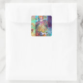 Sticker Carré TAROTS DES OMBRES PERDUES /LE MONogramme DE LA LUN (Sac)