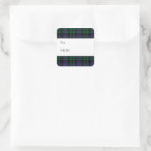 Sticker Carré Tartan Black Watch, Plaid (Sac)