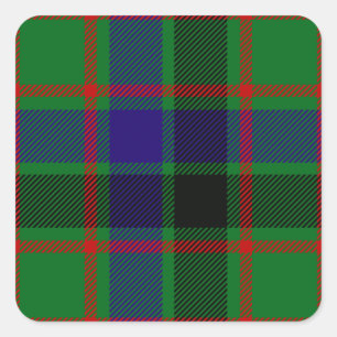 Sticker Carré Tartan de Reid de clan
