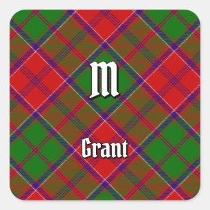 Sticker Carré Tartan du clan Grant