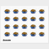 Sticker Carré Tarte Pot au Poulet (Feuille)