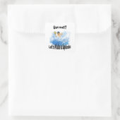 Sticker Carré T'as Ball ? Faisons un splash ! Polo d'eau (Sac)