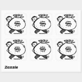 STICKER CARRÉ T'AS DE L'ARGENT ? (Feuille)