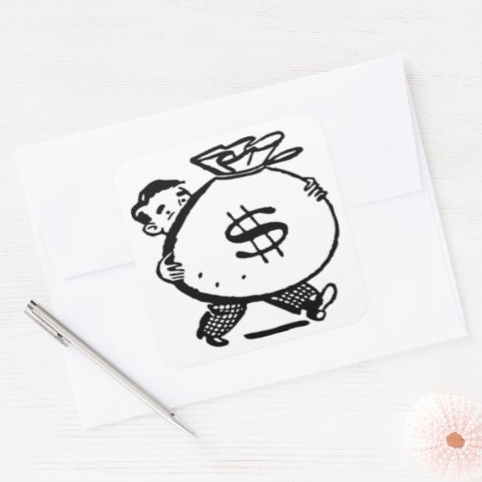 STICKER CARRÉ T'AS DE L'ARGENT ? (Enveloppe)