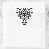 Sticker Carré Tatouage Face-Dragon (Sac)