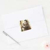 Sticker Carré TAURIEL™ Fille de Mirkwood (Enveloppe)