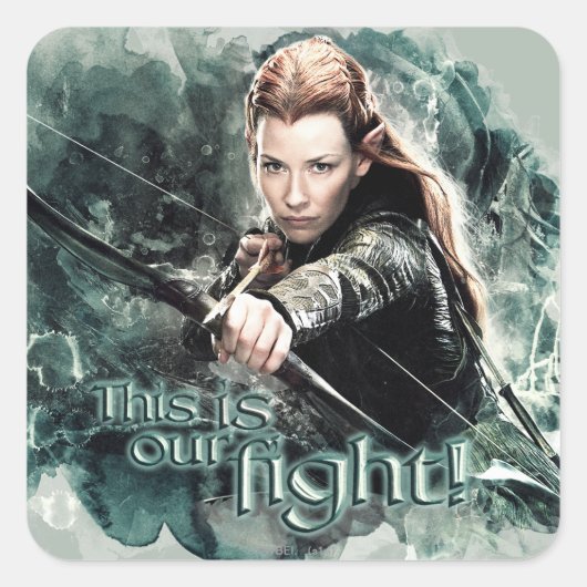 Sticker Carré TAURIEL™ - Voici notre combat (Devant)
