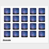 Sticker Carré Taurus | Constellation Zodiaque personnalisée (Feuille)