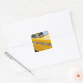 Sticker Carré Taxi antique (Enveloppe)