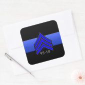 Sticker Carré TBL Sgt STRIPES 95-10 Commande personnalisée (Enveloppe)