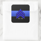 Sticker Carré TBL Sgt STRIPES 95-10 Commande personnalisée (Sac)