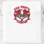 Sticker Carré Tea Party 2e amendement (Sac)