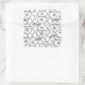 Sticker Carré Tea Pot Doodle (Sac)