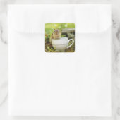 Sticker Carré Tea Time Chipmunk (Sac)