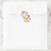 Sticker Carré Teacup Unicorn (Sac)