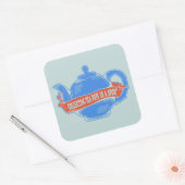 Sticker Carré Teapot Collecte de théières (Enveloppe)
