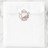 Sticker Carré Teapot floral (Sac)