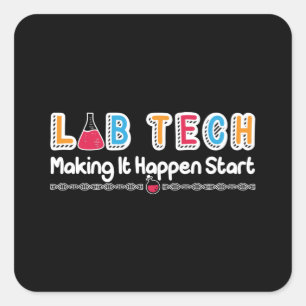 Sticker Carré Technicien de laboratoire