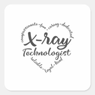 Sticker Carré Technologie Xray, technologue en radiographie