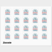 Sticker Carré Technologue chirurgical épuisé Funny Scrub Tech (Feuille)