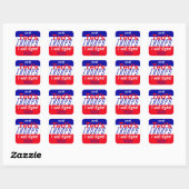 Sticker Carré Ted Cruz 2016 (Feuille)