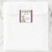Sticker Carré Teddy Bear Baby (Sac)
