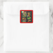 Sticker Carré Teddy Bear Collection St. Patrick's Day (Sac)