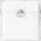 Sticker Carré Teddy Bear Floral (Sac)