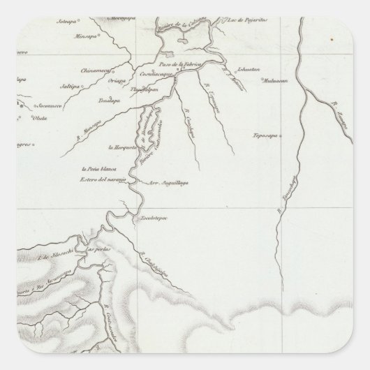 Sticker Carré Tehuantepec, Mexique (Devant)