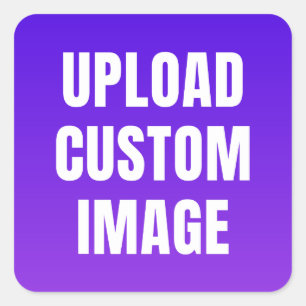 Sticker Carré Télécharger une image personnalisée - Ajoutez la v