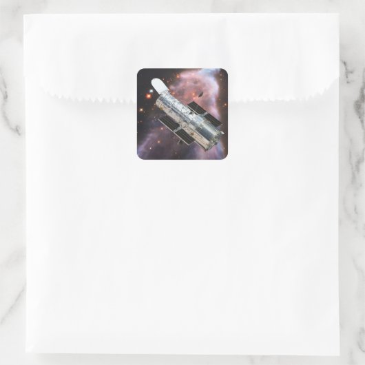 Sticker Carré Télescope spatial Hubble (Sac)