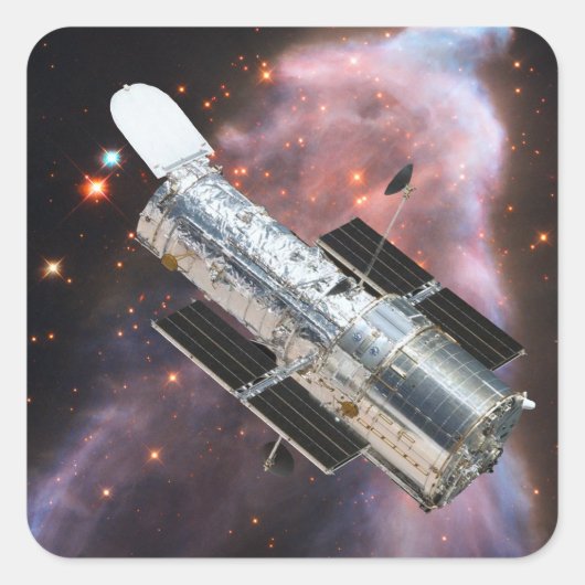 Sticker Carré Télescope spatial Hubble (Devant)