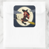 STICKER CARRÉ TÉMOIN HALLOWEEN REDHEADED (Sac)