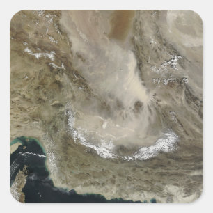 Sticker Carré Tempête de poussière en Iran