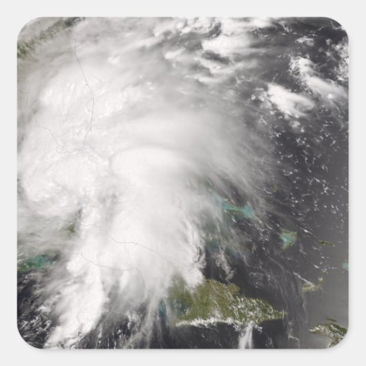 Sticker Carré Tempête tropicale Fay 5 (Devant)