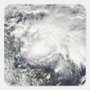 Sticker Carré Tempête tropicale Ida dans la mer des Caraïbes