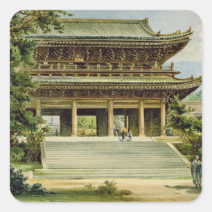 Sticker Carré Temple bouddhiste à Kyoto, Japon