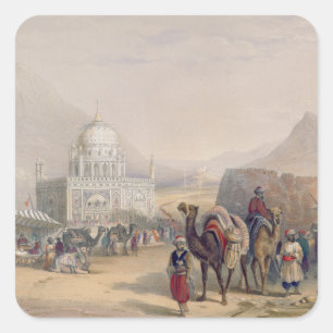 Sticker Carré Temple de "Ahmed Shauh", roi de l'Afghanistan,
