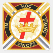 Sticker Carré Templier de Chevalier (Devant)