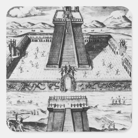 Sticker Carré Templo Mayor at Tenochtitlan (Devant)