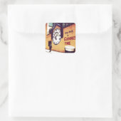 Sticker Carré Temps de guinness (Sac)