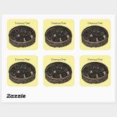 Sticker Carré Temps des raviolis (Feuille)