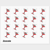 Sticker Carré Temps Martini droite (Feuille)