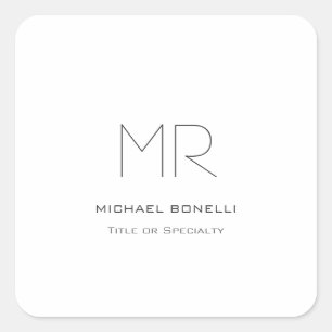 Sticker Carré Tendance faite sur mesure moderne minimaliste