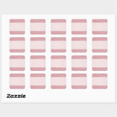 Sticker Carré Tendance Rose Gold Pailleté Regardez Ajoutez Votre (Feuille)